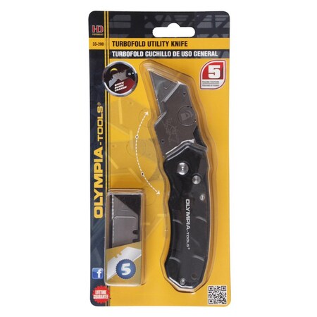 Olympia Tools UTILITY KNIFE TURBOFOLD 33-200